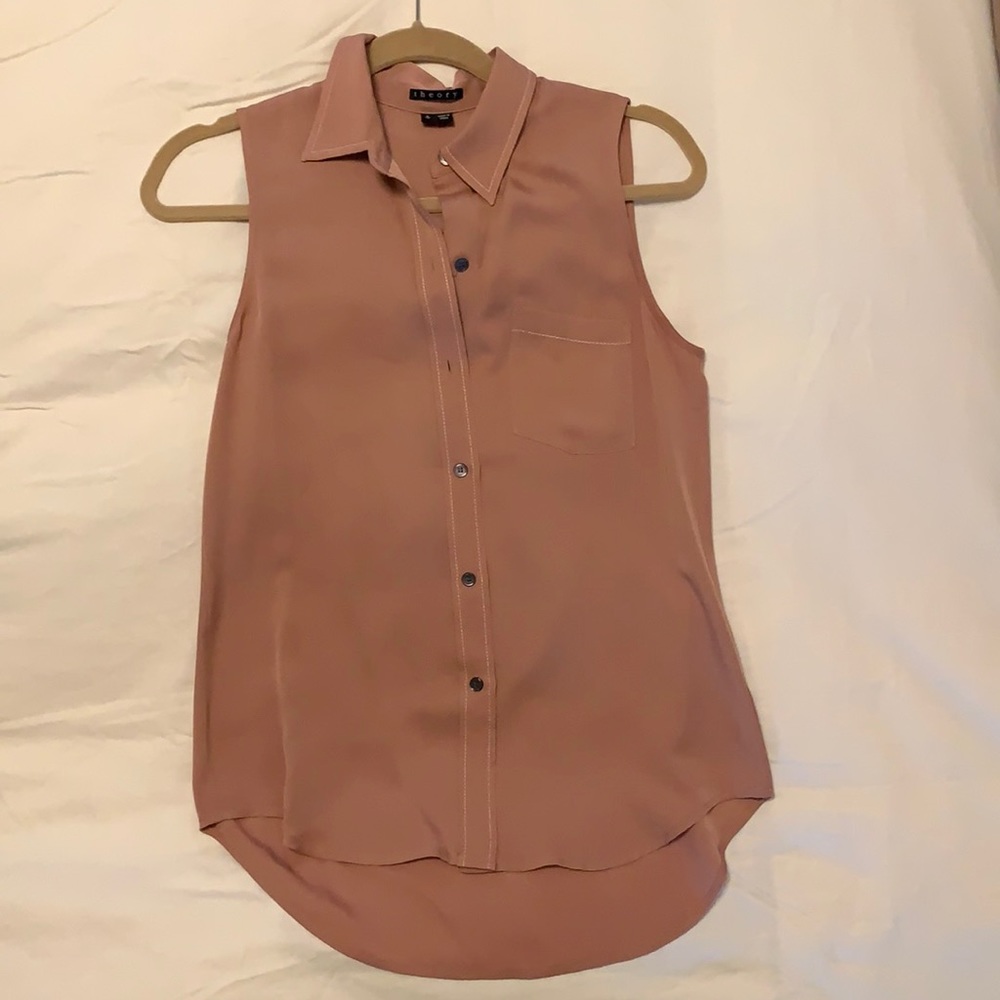 Theory 100 % silk blouse